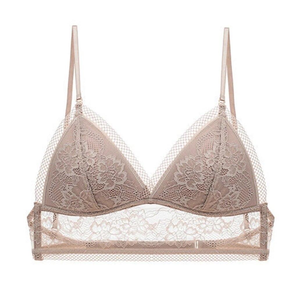 Женский бюстгальтер на тонких бретельках с V-образным вырезом без косточек, кружевные бюстгальтеры без косточек с низкой спинкой, бесшовный спальный бюстгальтер с подкладкой