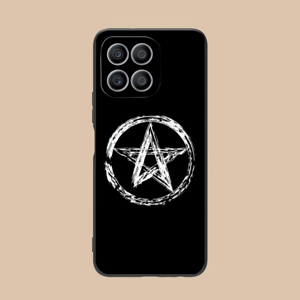 Эстетичный чехол-пентаграмма для телефонов Honor 90 80 70 60 50 30 20 10 9 8 7 Pro S SE Lite 5G Мягкий ударопрочный чехол из ТПУ
