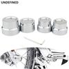Front Rear Axle Nut Cover Caps Chrome Carving For Harley Sportster XL883 XL1200 Dyna Touring V-Rod Softail Motorcycle Aluminum