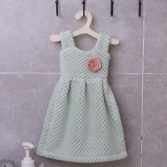 Платье принцессы в форме платья, мягкое коралловое флисовое подвесное полотенце для домашней кухни