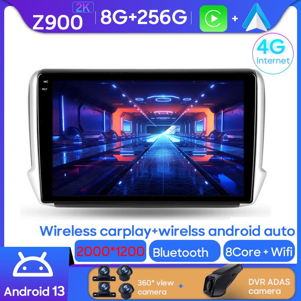 Android Car Stereo Multimedia Player For Peugeot 2008 208 1 2013 - 2020 GPS Navigation Carplay Android Auto Wifi No 2din DVD