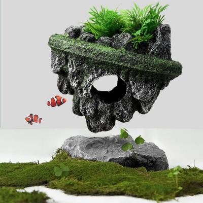 Аквариум Искусственный камень Декор Миниатюрный аквариум Плавающий мох Камень Ландшафтный дизайн Пещера Бетта Убежище Убежище Террариум Орнамент