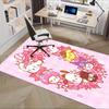 Office Rug Kawaii Characters Anti-Slip Rug, Machine Washable for Living Room, Bedroom, Office, Multiple Sizes, Bedroom Mat, Decorative Mat, Durable Ma