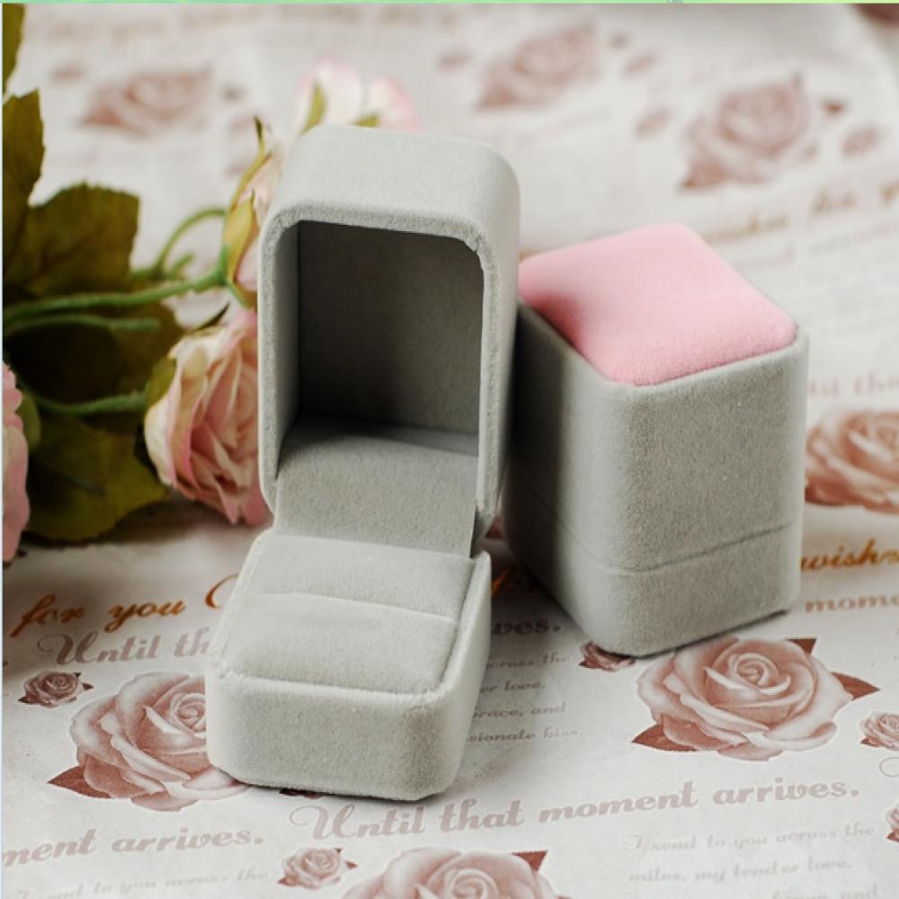 Organizer Case Jewelry Storage Velvet Display Ring Box