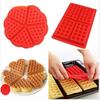 Силиконовая форма для вафель пищевого качества, форма для выпечки тортов DIY, антипригарная силиконовая форма для выпечки, кухонная посуда для выпечки, вафельница