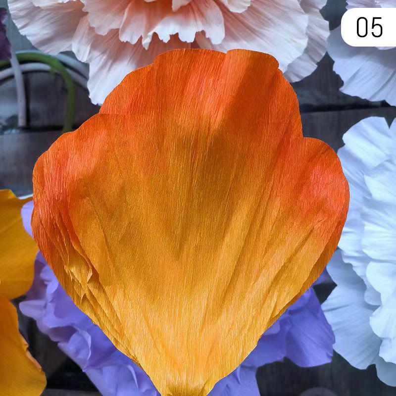 10 Pcs Crepe Paper Petals Artificial Peony Flower DIY Handmade Wedding Decor Paper Flowers Birthday Party Home Background Wall