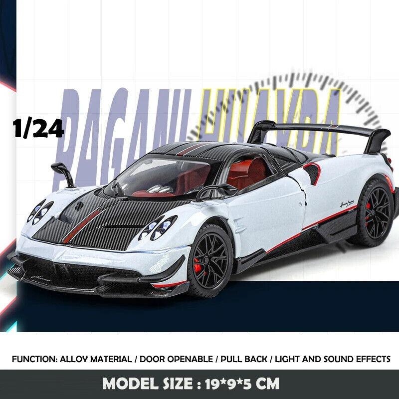 1/24 Pagani Huayra BC литая модель автомобиля игрушечная машинка со звуком и светом