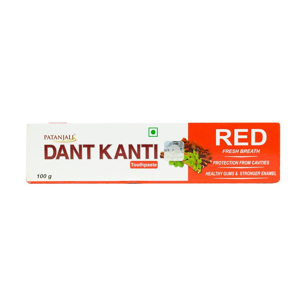 Зубная паста Дант Канти Ред (100 г), Dant Kanti Red Toothpaste,  Patanjali