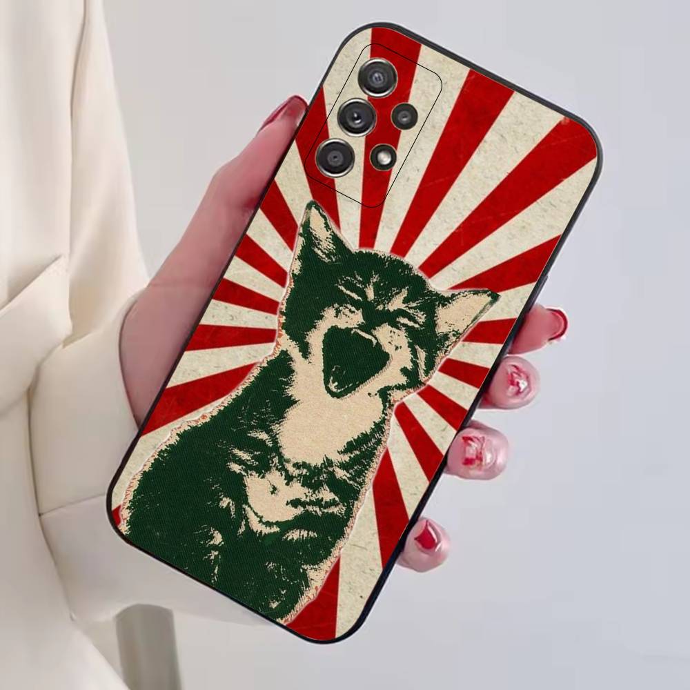 Милые мемы про домашних кошек Чехол для телефона Для Samsung S25,S24,S21,S22,S23,S30,Ultra,S20,Plus,Fe,Lite,Note,10,Черный чехол