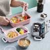 Double-layer Food Storage Container, Lunch Container for Student Office Worker, Microwave Heating Lunch Box Bento Box