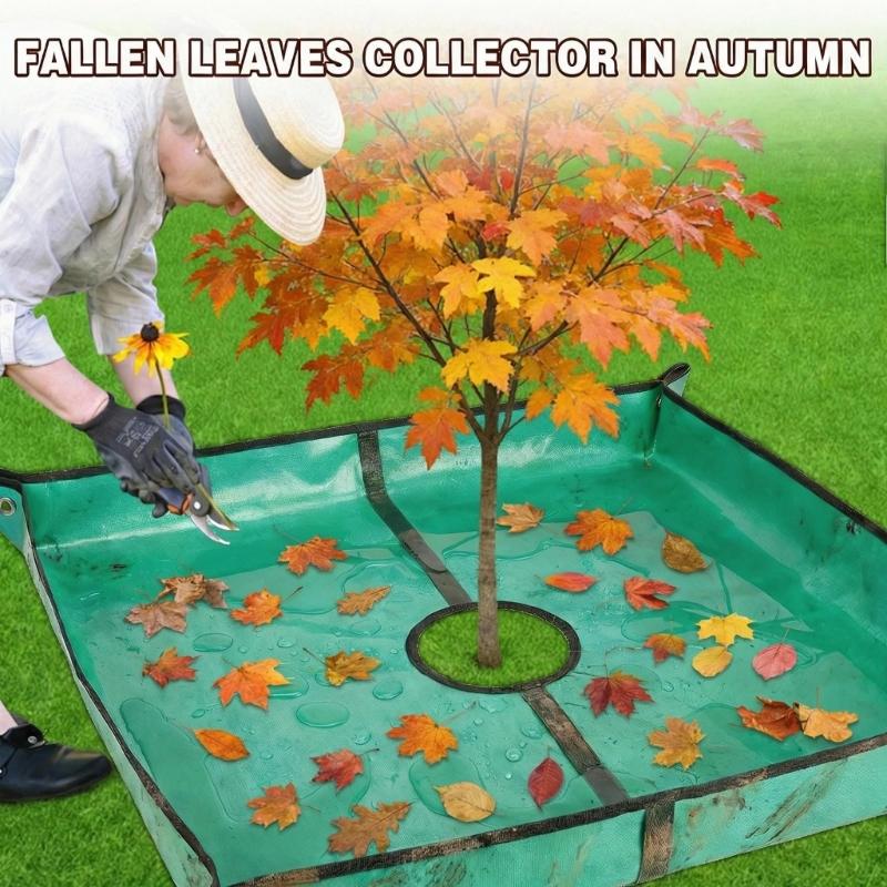 Plant Trimming Tarp Outdoor Leaf Storage Mat Easy Cleaning Garden Blanket Pruning Cleanup Mat Foldable Garden Tarp