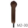 LISI HIAR Women Long Straight Ponytail Hair Wig Red Wine Blond Light Grey Black Synthetic Fiber Hair Extensions Party Time Daily Use