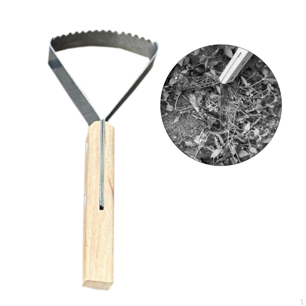 Ручной инструмент для скребка травы, прополки, удобная деревянная ручка, многофункциональный для сада