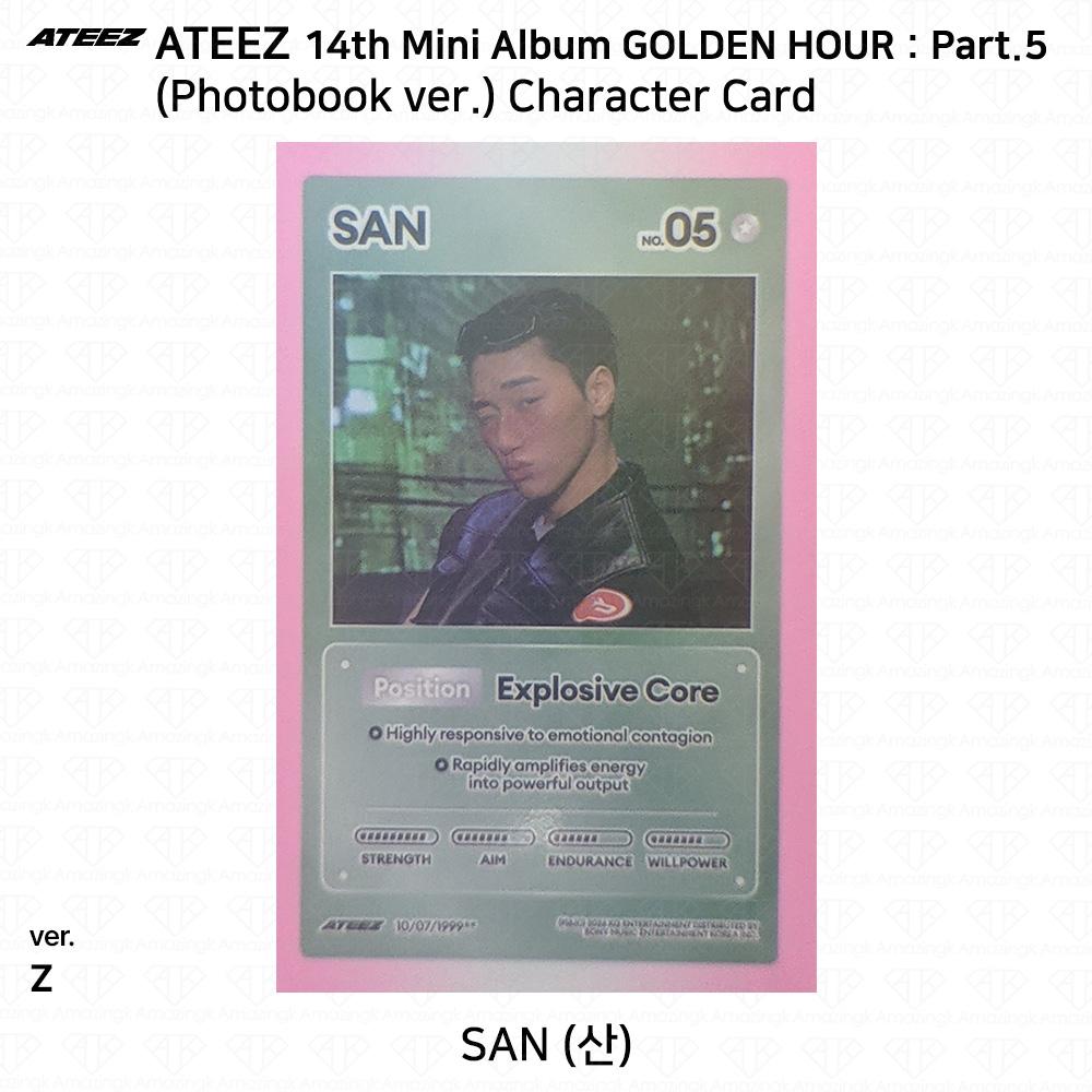 ATEEZ 14-й мини-альбом Golden Hour Часть 5 Фотобук версия. Фотокарточка Z ВЕРСИЯ