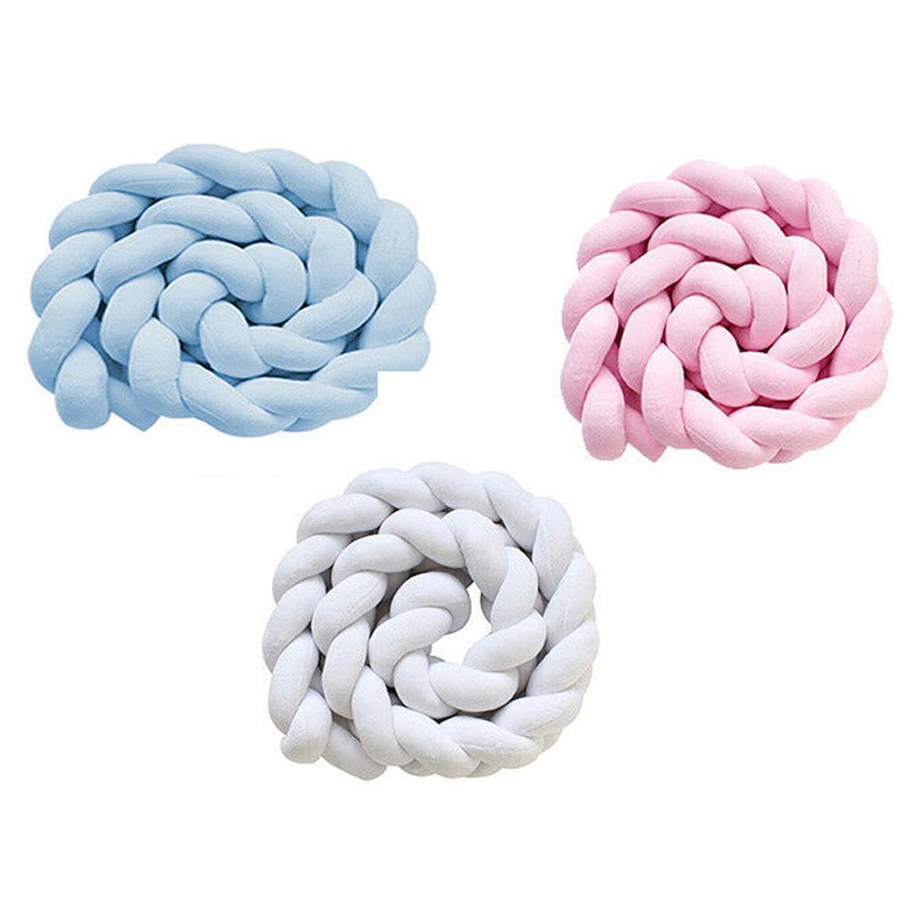 100CM/200CM Cot Baby Crib Bumper Mesh Pillow for Cradle Newborn Bedding Pads Protector Baby Bedding Nursery