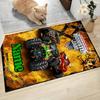 Custom Name Monster Truck Adventure Night Carpet Rug Customizable Soft Washable Anti-Slip Home Living Room Sofa Mats Personalized Rug. 0909402