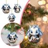 Acrylic Dragon Christmas Tree Ornaments Blue Dragon Egg Car Pendant  Festival