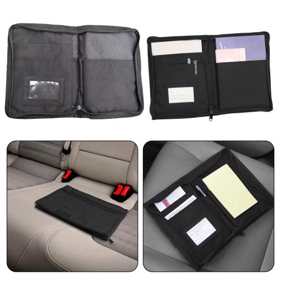 Сумка для хранения в центральной консоли, держатель, застежка-молния, многоцелевой автомобильный перчаточный ящик, органайзер для документов