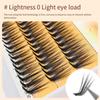 Segmented Individual Cluster Eyelashes 8-15mm L Curl False Eyelashes   Eyelash Extension