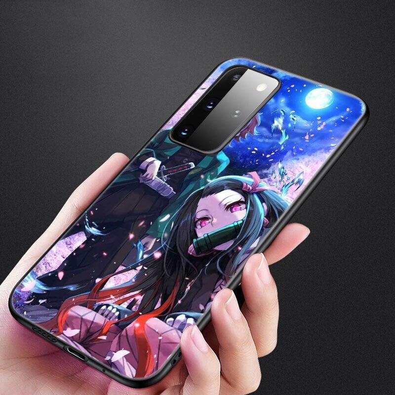 Чехол Kimetsu No Yaiba Demon Slayer в стиле аниме для Samsung Galaxy S20 S21 FE S10 Lite Note 20 10 Lite S8 S9 S10E S10 Plus Ultra Cover