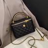 Retro Handheld Diamond Lattice Bucket Bag - 2025 Stylish Crossbody Chain Bag for Women