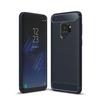 For Samsung Galaxy S9 Case Carbon Fiber Silicone TPU Soft Cover Shockproof Slim Case - Blue
