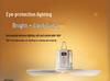 Rechargeable Silent Ceiling Fan with USB Night Light for Dorms and Outdoor Camping