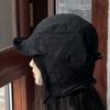 Японская шапка-ушанка для защиты ушей Ветрозащитная зимняя кепка Шапка-боннет Однотонная Толстая теплая из бархата Шапка-пилот Для бега Велосипеда