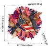 US Independence Day Flower Wreath - Outdoor Door Decoration for Courtyard Party