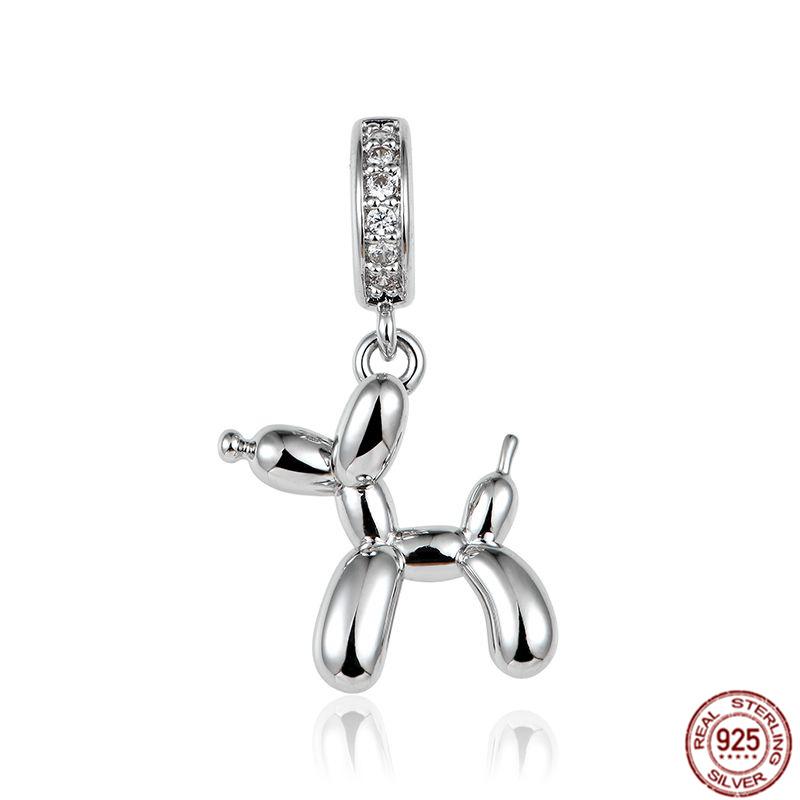 Подходят оригинальные браслеты, подвески, ювелирные изделия, новые S925 стерлингового серебра, сверкающие бусины камеры, семейное дерево, воздушный шар, щенок, кошка, кулон