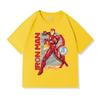 Iron Man Boys Short-sleeved T-shirt Children 2025 Summer Cotton Top Cartoon Loose Casual Children's Clothing