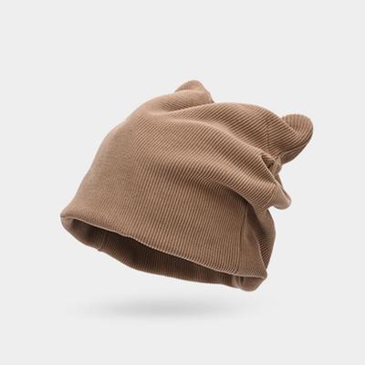 Милая вязаная шапка с вышивкой кота, уличная теплая защита ушей, шерстяная шапка с кошачьими ушками, холодная шапка на голову, уличные шапки, кепка, пенни-кепка