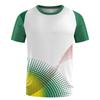 Футболка с цветным полосатым узором для мужчин, футболки с геометрическим рисунком и 3D-принтом, повседневные футболки унисекс с коротким рукавом и круглым вырезом, спортивные футболки