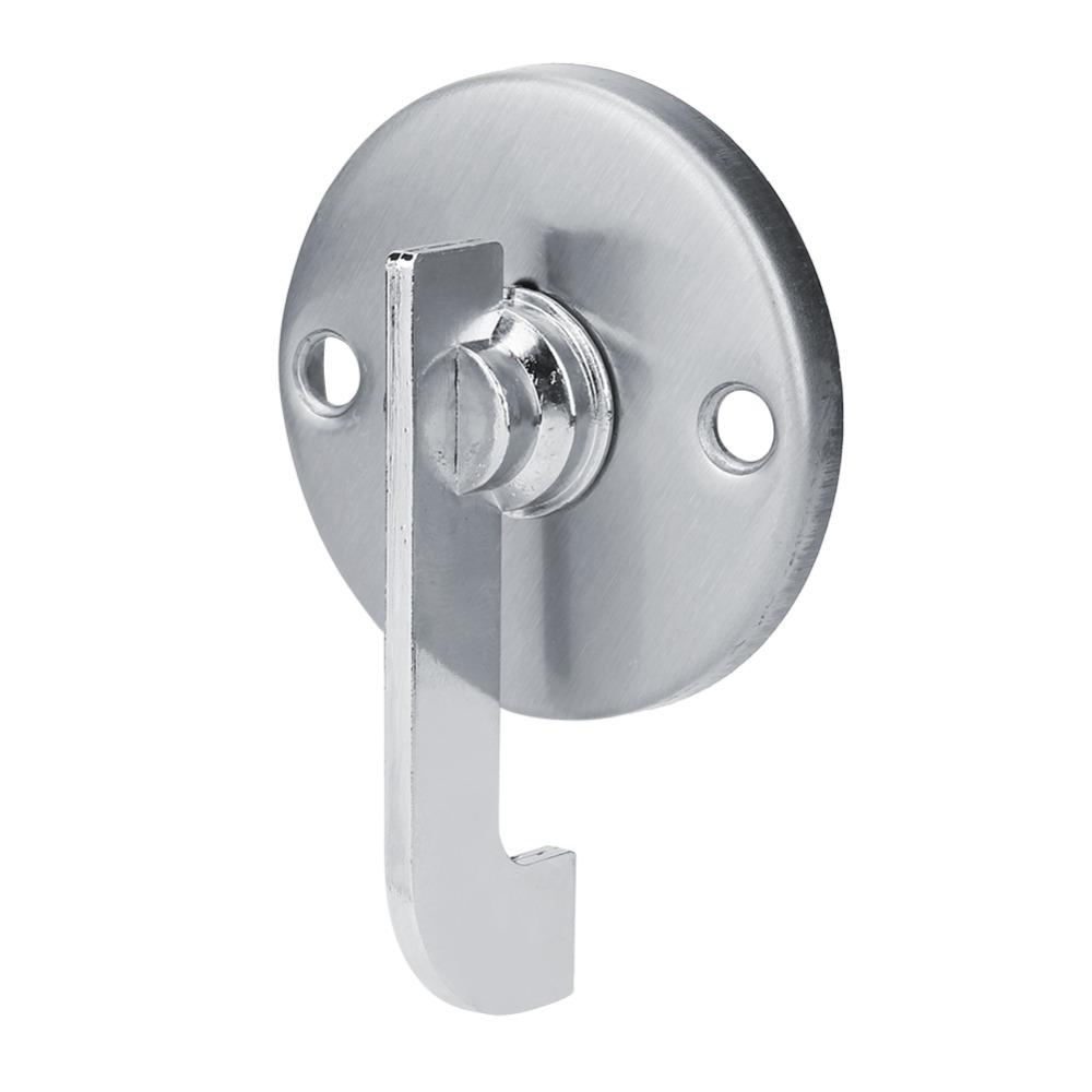 Keyless Latch Lock Silver Indicating Door Lock Durable Privacy Door Lock  Restroom