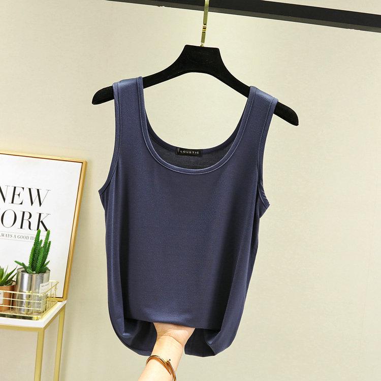 Plus Size Modal Cotton Double U-Neck Camisole for Women - Spring/Summer 2021