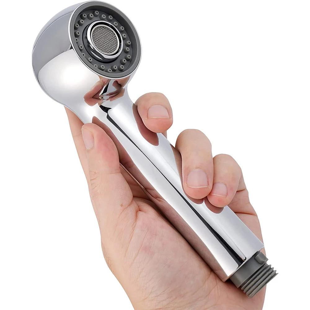 Kitchen Faucet Shower Head Pull-out Sprayer with Push Button Switching 2 Water Modes ABS Kitchen Tap Pull Out Shower Head G1/2