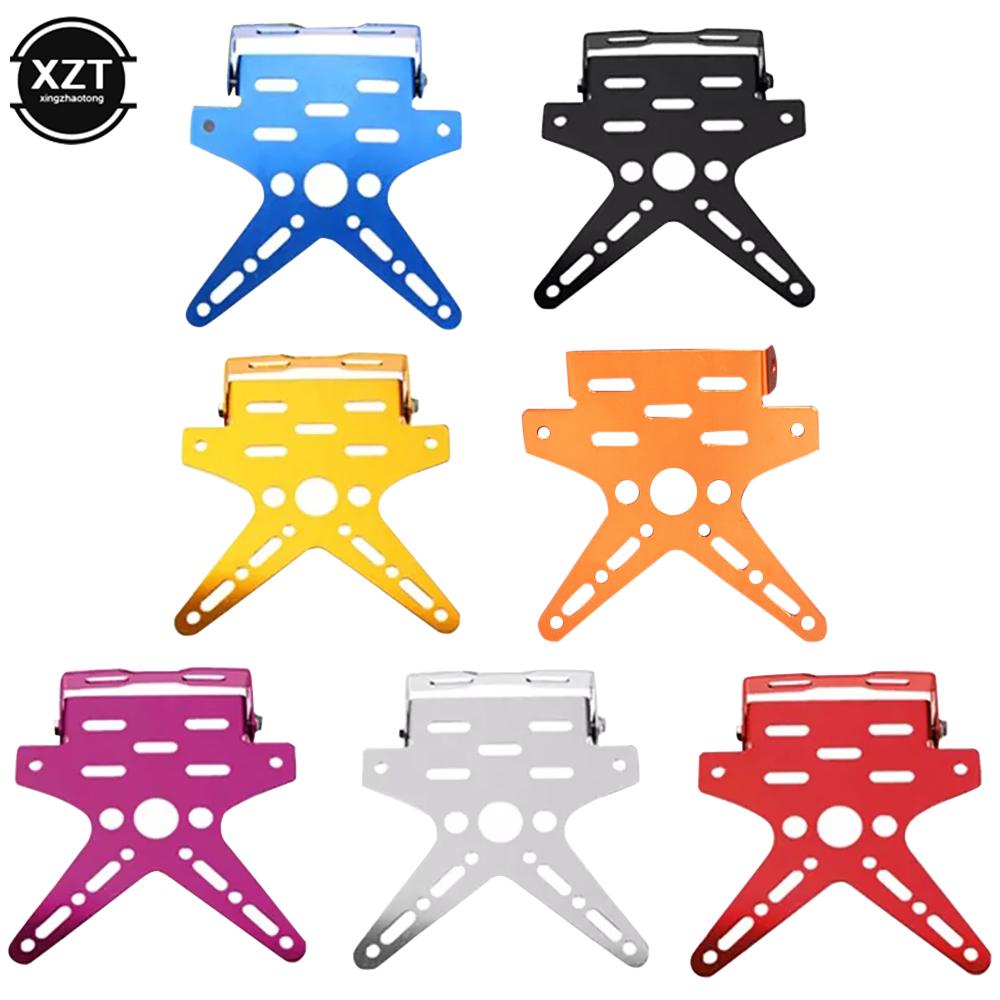 High Quality Alloy Universal Motorcycle License Plate Holder Mount Bracket Aluminum Adjusted Registration Number Plate Cover