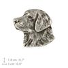 Golden Retriever I  - Silver-plated dog brooch, elegant pin, jacket lapel decoration by Art-Dog brand