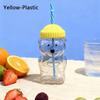 Transparent Glass Cup with Straw 2025 Teddy Bear Glass Cup Cute Bear Straw Cup  Parties