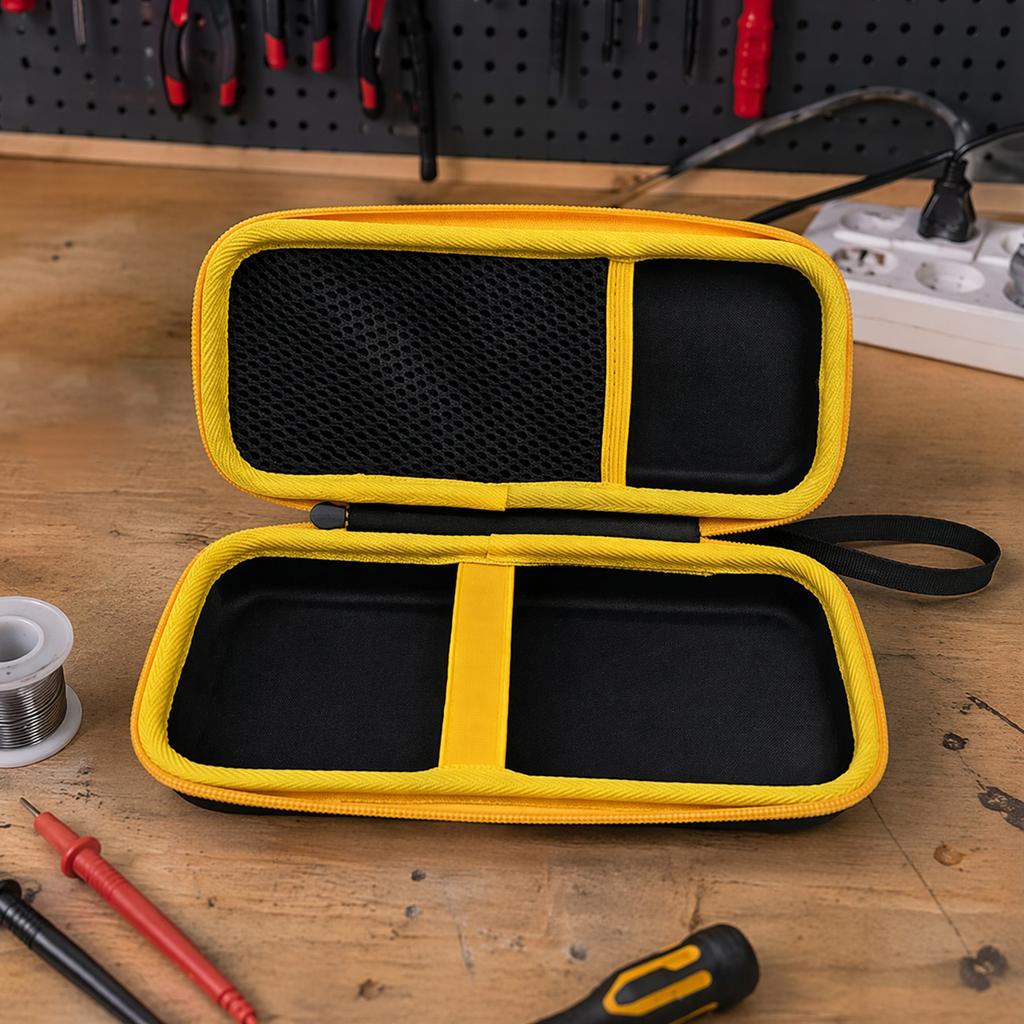 EVA Clamp Meter Holder Bag Fit for Fluke 323/324/325/302 Multimeter Carrying Bag with Portable Handle & Zipper Design