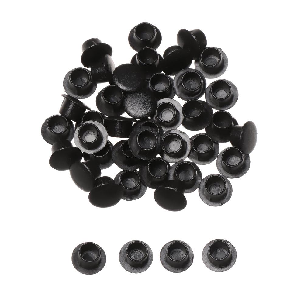 50Pcs Practical Exterior Hole Ornament Hardware Screw Decor Furniture Hole Covers Protective Cap Dust Plug Stopper