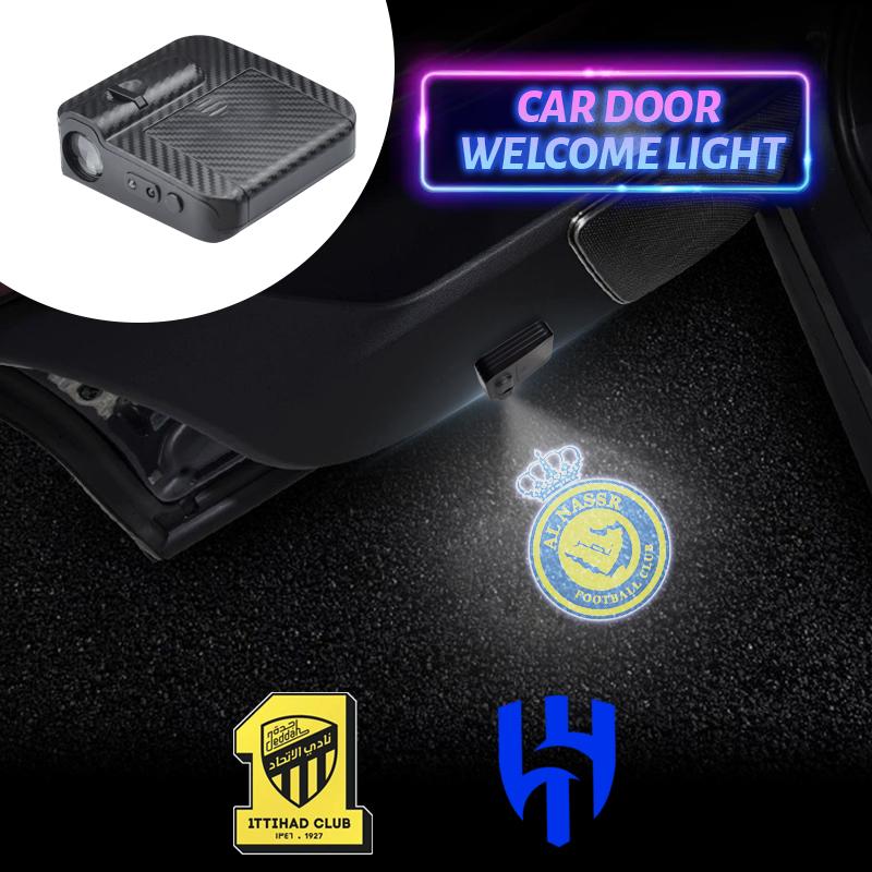 LED Saudi Arabian Football Logo Car Door Courtesy Light Projector Welcome Lamp For Toyota Jeep Hyundai Geely MG BYD Chery Honda ajm256