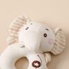 Кольцо Promise Babe Ring Stick Rattle Toy, погремушка, игрушка для младенцев, игрушка из ткани для младенцев, слон, органический хлопок, подарок для младенцев, развивающая игрушка, подарок для новорожденных детей