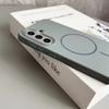 Магнитный Мягкий Силикон Для Чехла Magsafe для Samsung Galaxy S26 S25 S24 S23 FE Plus Ultra A07 A17 A26 A36 A56 A35 A55 A05 Чехол