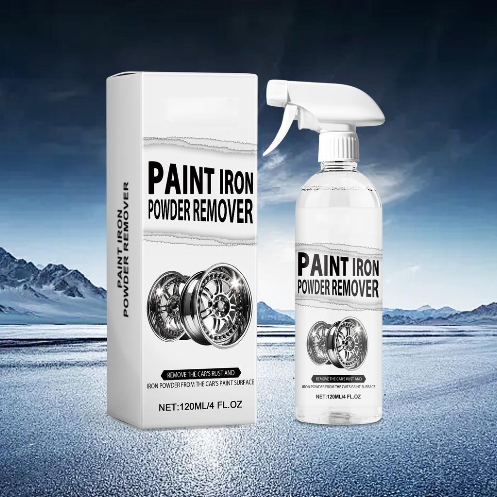 120ML Wheel Cleaner Iron Removal Spray For Car Detailing Cleans Iron Particles From Car Paint Wheels Motorcycles RVs And Boats
