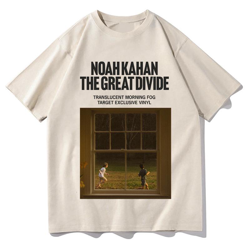 2026 Ноа Кахан Футболка The Great Divide Классическая Повседневная Уличная Мода Унисекс Чистый Хлопок Футболки для Фанатов Графический Короткий Рукав
