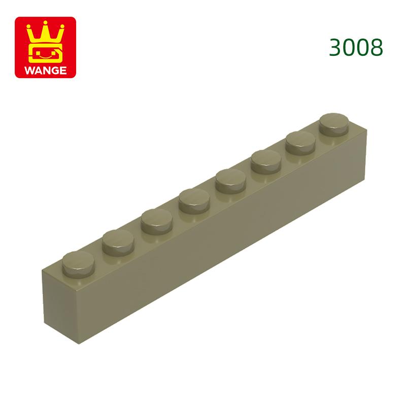 Нетоксичный 33 шт./лот 3008 1x8 Строительный блок с высоким отверстием Moc Базовые классические детали Кирпичные аксессуары Совместимы с DIY Детские игрушки Подарочная коробка