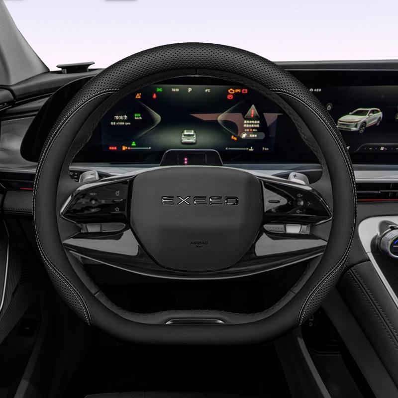 Xingtu Yaoguang Nappa Leather Steering Wheel Cover: Non-Slip, Easy Install, All-Season Car Upgrade
