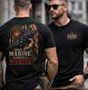 Once a Marine Always a Marine Shirt USMC Veteran T-Shirt Patriotic Military