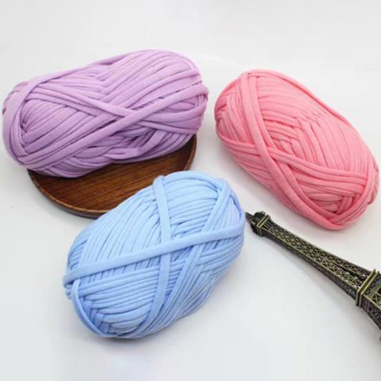Практичная тонкая текстура DIY полиэфирное одеяло Вязание крючком Нитки для рукоделия Вязальная пряжа
